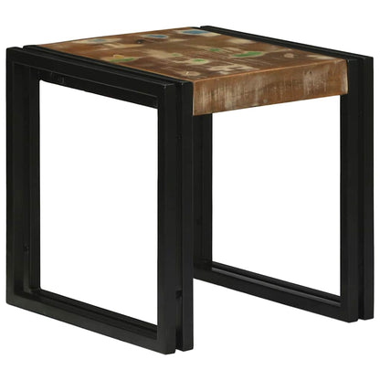 Nesting Table 3 pcs Solid Reclaim Wood and Metal