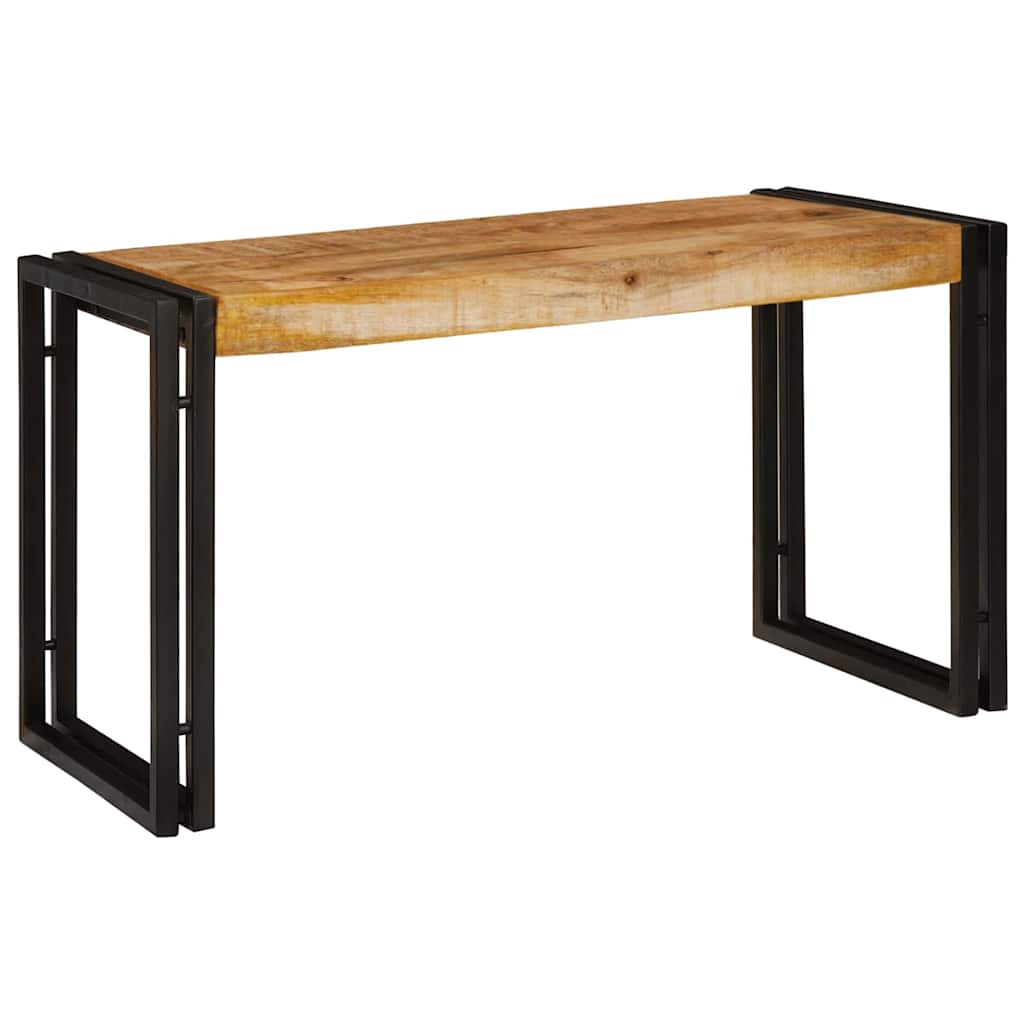Nesting Table 3 pcs Brown and Black Solid Mango Wood and Metal