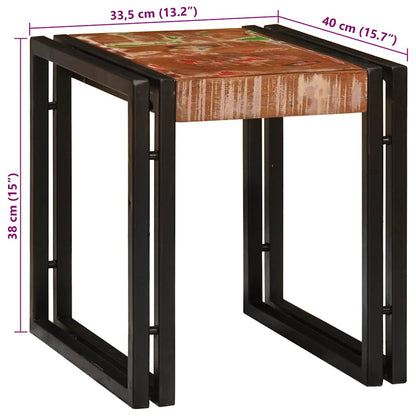Nesting Table 3 pcs Solid reclaim Wood and Metal
