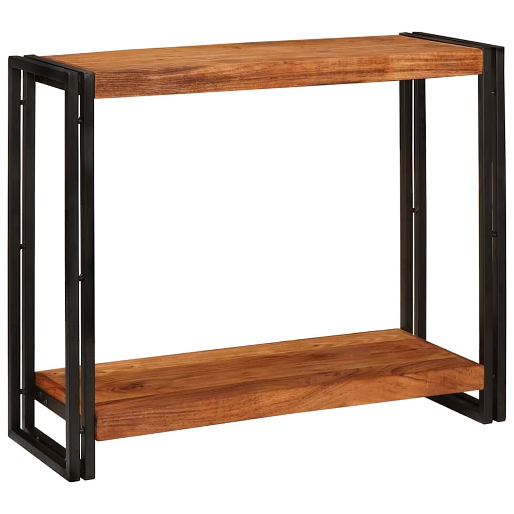 Console Table Brown 90 x 33 x 75 cm Solid Acacia Wood