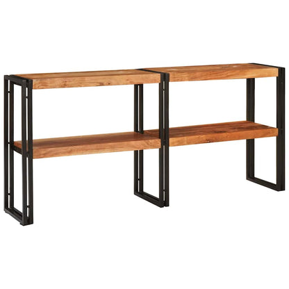 Console Table Brown 160 x 33 x 75 cm Solid Acacia Wood