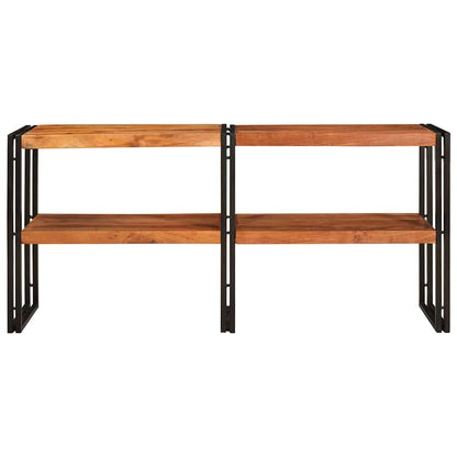 Console Table Brown 160 x 33 x 75 cm Solid Acacia Wood