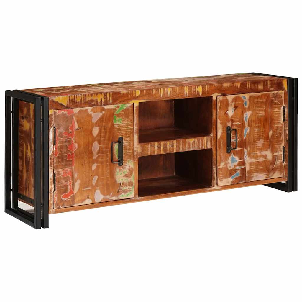 TV Cabinet Multicolour 120 x 33 x 50 cm Solid reclaimed wood