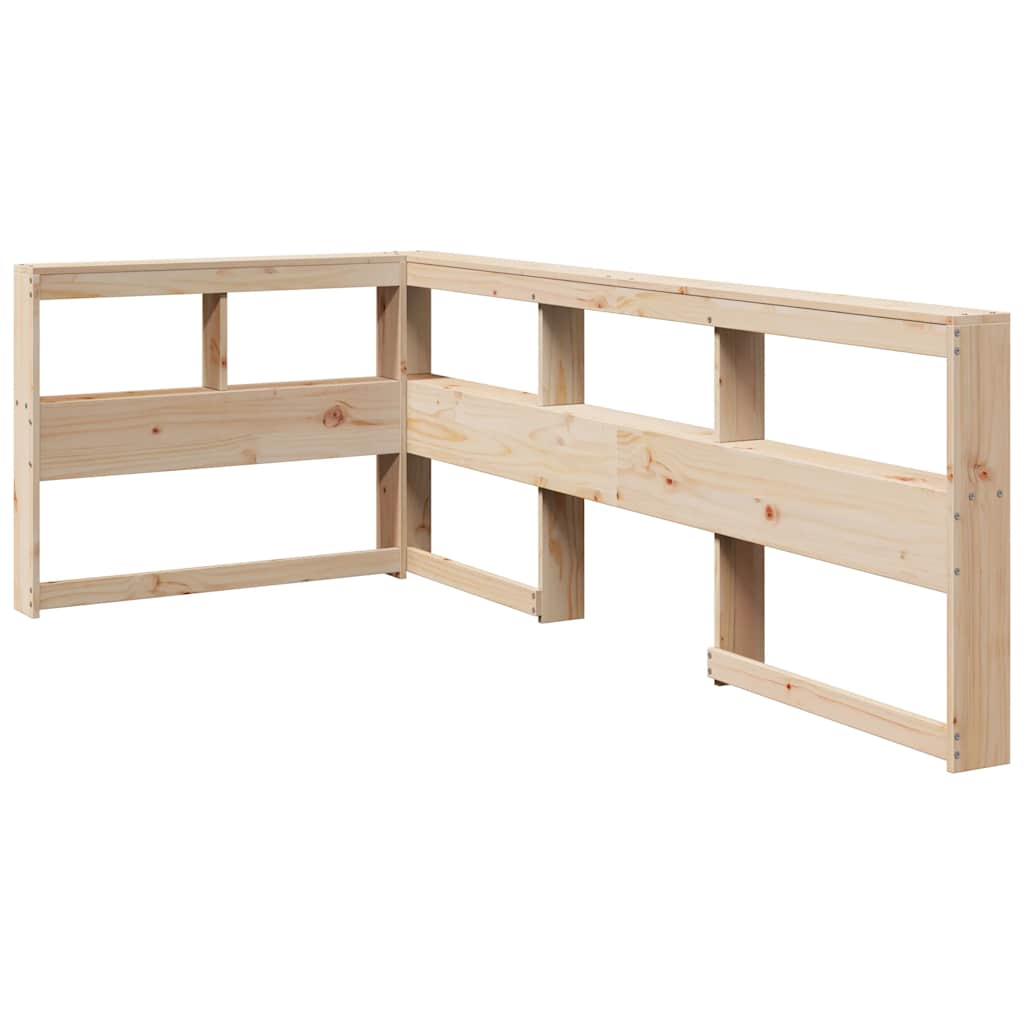 Bookcase Bed without Mattress 90x190 cm Solid Wood Pine
