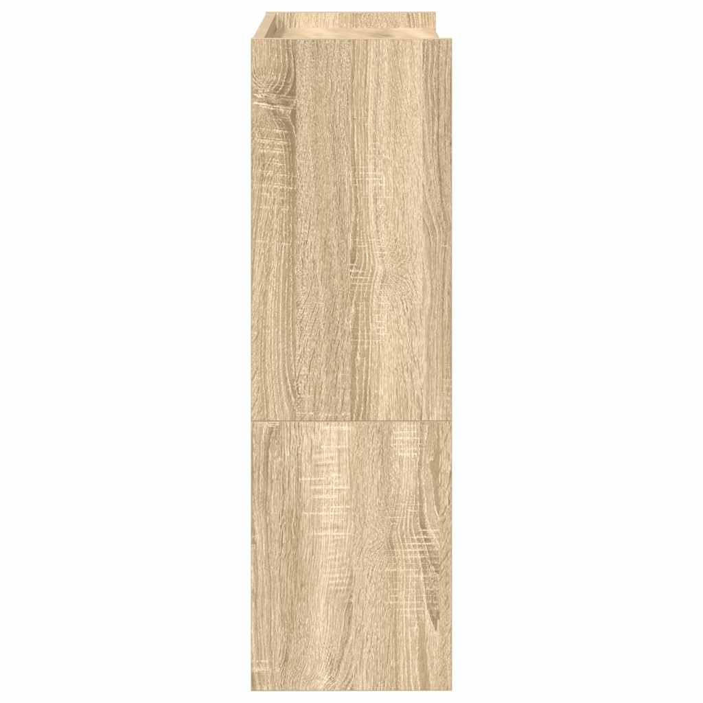 Shoe Rack Sonoma Oak 60x25x81 cm Engineered Wood