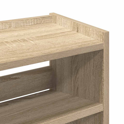 Shoe Rack Sonoma Oak 60x25x81 cm Engineered Wood