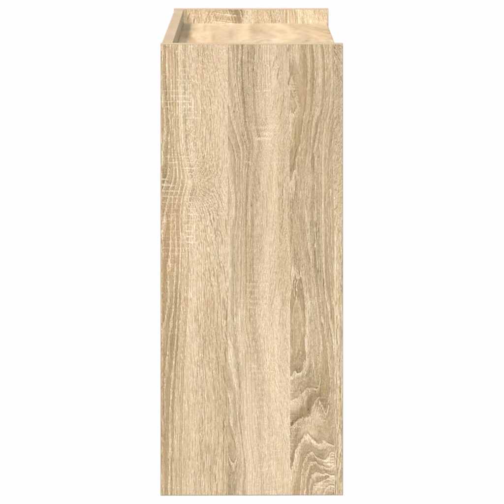Shoe Rack Sonoma Oak 60x25x62 cm Engineered Wood