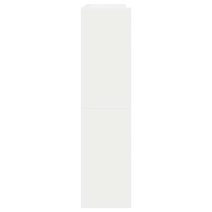 Shoe Rack White 80x25x100 cm Engineered Wood