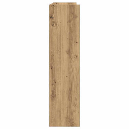 Shoe Rack Artisan Oak 80x25x100 cm Engineered Wood