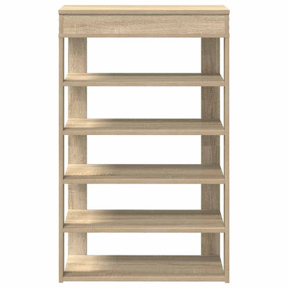 Shoe Rack Sonoma Oak 60x30x98 cm Engineered Wood
