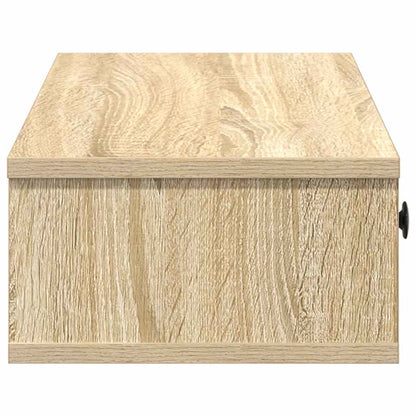 Wall Shelf with Drawers Sonoma Oak 60x28x15 cm Engineered Wood