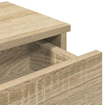 Wall Shelf with Drawers Sonoma Oak 60x28x15 cm Engineered Wood