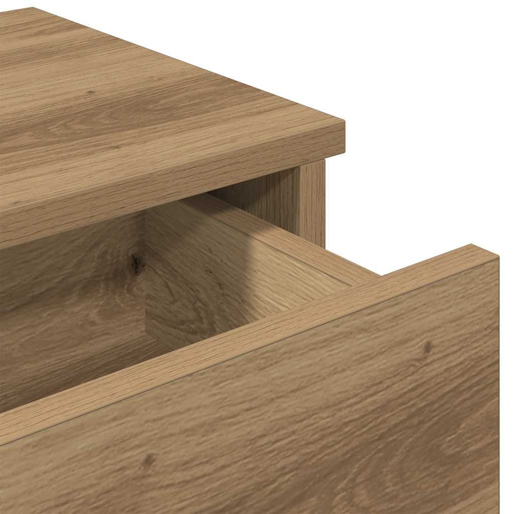 Wall Shelf with Drawers Artisian Oak 60x28x15 cm Engineered Wood