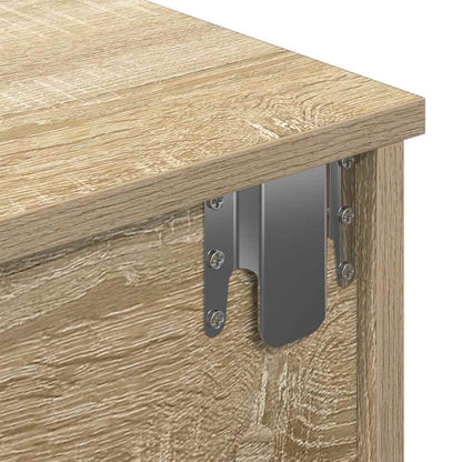 Wall Shelf with Drawers Sonoma Oak 80x34x17 cm Engineered Wood