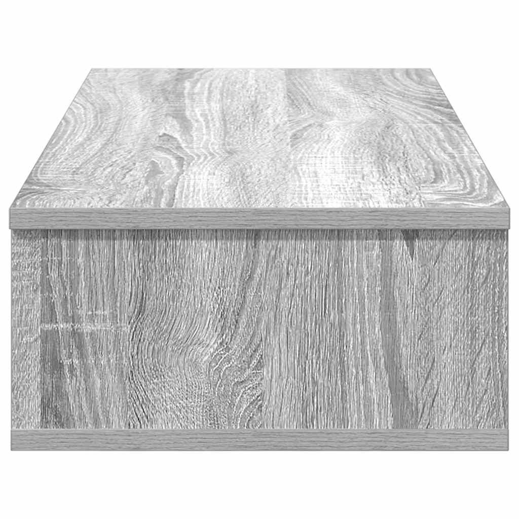 Wall Shelf with Drawers Grey Sonoma 80x31x17 cm Engineered Wood