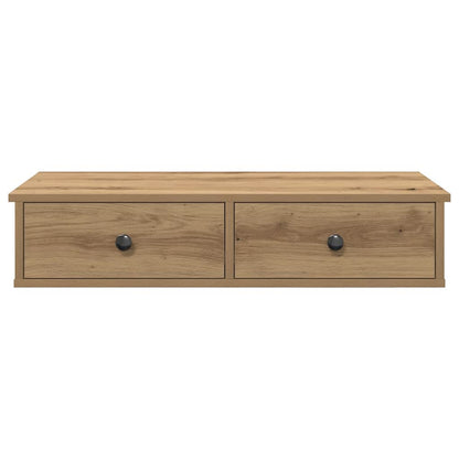 Wall Shelf with Drawers Artisian Oak 80x31x17 cm Engineered Wood
