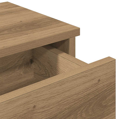 Wall Shelf with Drawers Artisian Oak 80x31x17 cm Engineered Wood