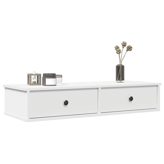 Wall Shelf | White | Engineered Wood | Medium | Floating Wall Shelf