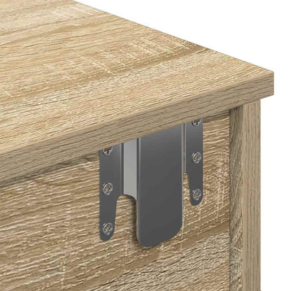 Wall Shelf with Drawers Sonoma Oak 100x37.5x19 cm Engineered Wood