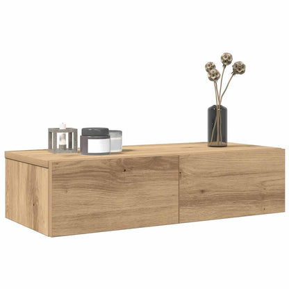 Wall Shelf with Drawers Artisian Oak 60x26.5x15 cm Engineered Wood