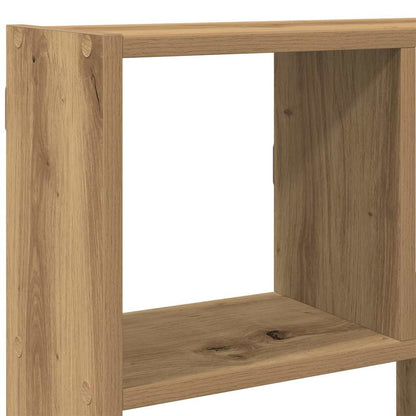 Wall Cube Shelf 12 Compartments Artisian Oak Engineered Wood
