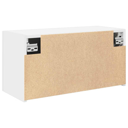 Bathroom Wall Cabinet White 60x25x30 cm Engineered Wood
