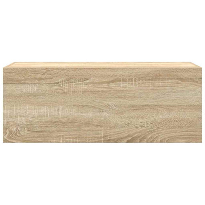 Bathroom Wall Cabinet Sonoma Oak 80x25x30 cm Engineered Wood
