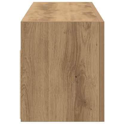 Bathroom Wall Cabinet Artisan Oak 80x25x30 cm Engineered Wood