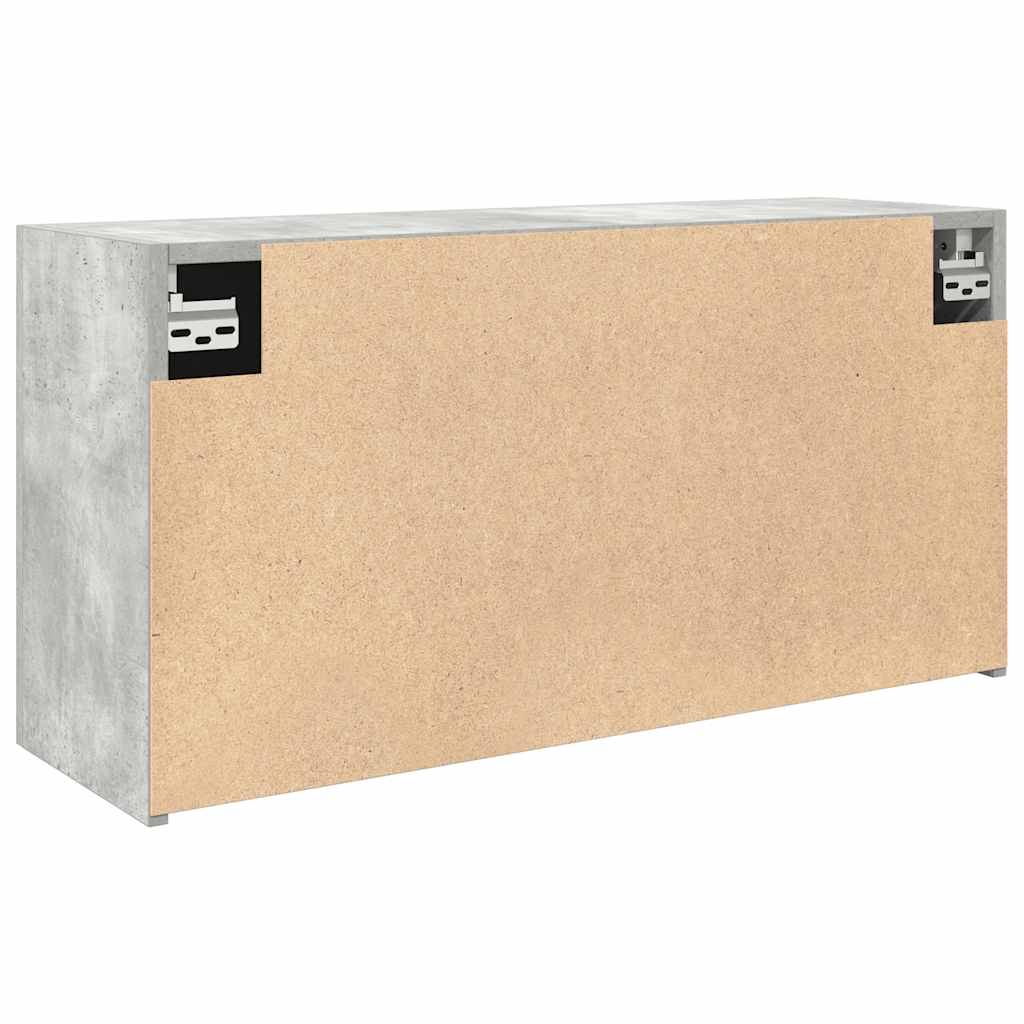 Bathroom Wall Cabinet Concrete Grey 80x25x40 cm Engineered Wood