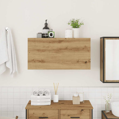 Bathroom Wall Cabinet Artisan Oak 80x25x40 cm Engineered Wood