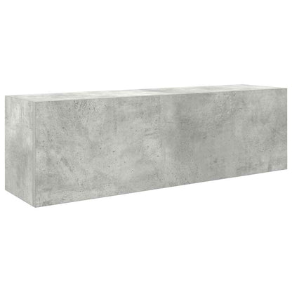 Bathroom Wall Cabinet Concrete Grey 100x25x30cm Engineered Wood