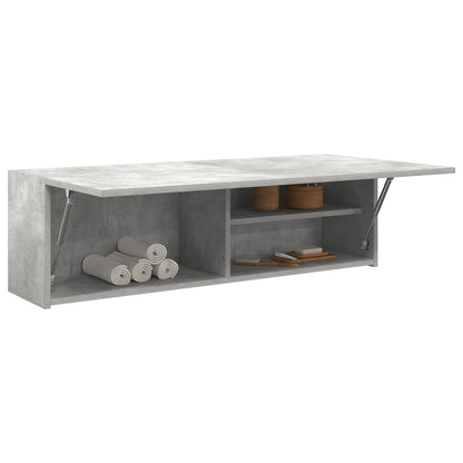 Bathroom Wall Cabinet Concrete Grey 100x25x30cm Engineered Wood