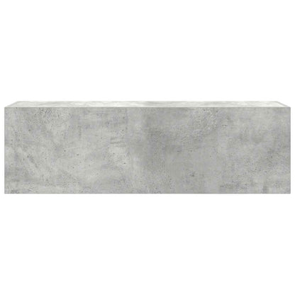 Bathroom Wall Cabinet Concrete Grey 100x25x30cm Engineered Wood
