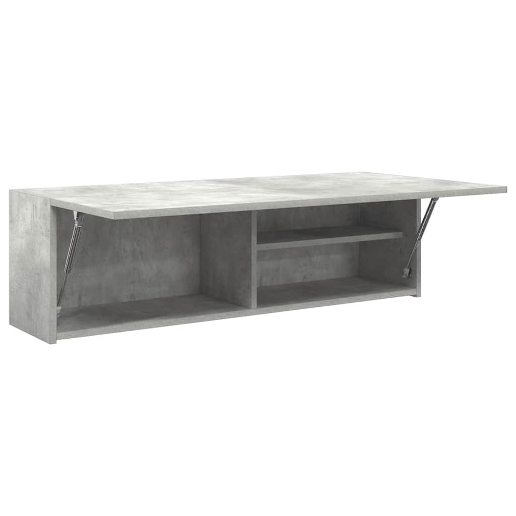 Bathroom Wall Cabinet Concrete Grey 100x25x30cm Engineered Wood