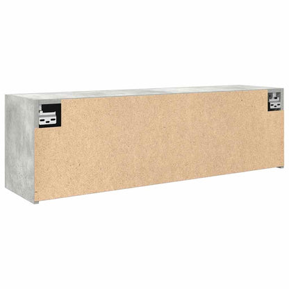 Bathroom Wall Cabinet Concrete Grey 100x25x30cm Engineered Wood