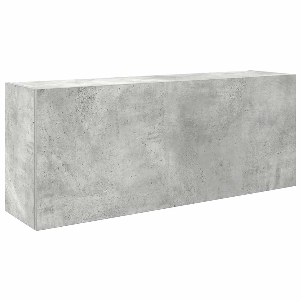 Bathroom Wall Cabinet Concrete Grey 100x25x40cm Engineered Wood