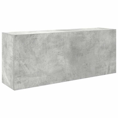 Bathroom Wall Cabinet Concrete Grey 100x25x40cm Engineered Wood