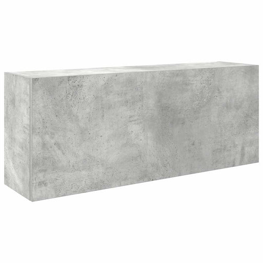 Bathroom Wall Cabinet Concrete Grey 100x25x40cm Engineered Wood