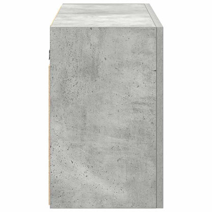 Bathroom Wall Cabinet Concrete Grey 100x25x40cm Engineered Wood