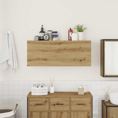 Bathroom Wall Cabinet Artisan Oak 100x25x40 cm Engineered Wood