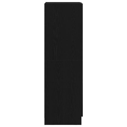 Kitchen Cabinet Black 38x41.5x131.5 cm Engineered Wood