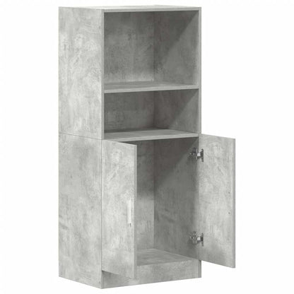 Kitchen Cabinet Concrete Grey 57x41,5x131,5 cm Engineered Wood