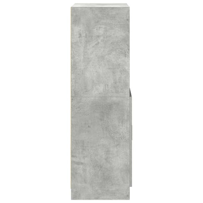 Kitchen Cabinet Concrete Grey 57x41,5x131,5 cm Engineered Wood