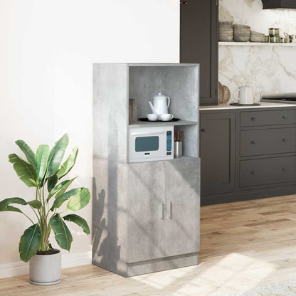 Kitchen Cabinet Concrete Grey 57x41.5x131.5 cm Engineered Wood