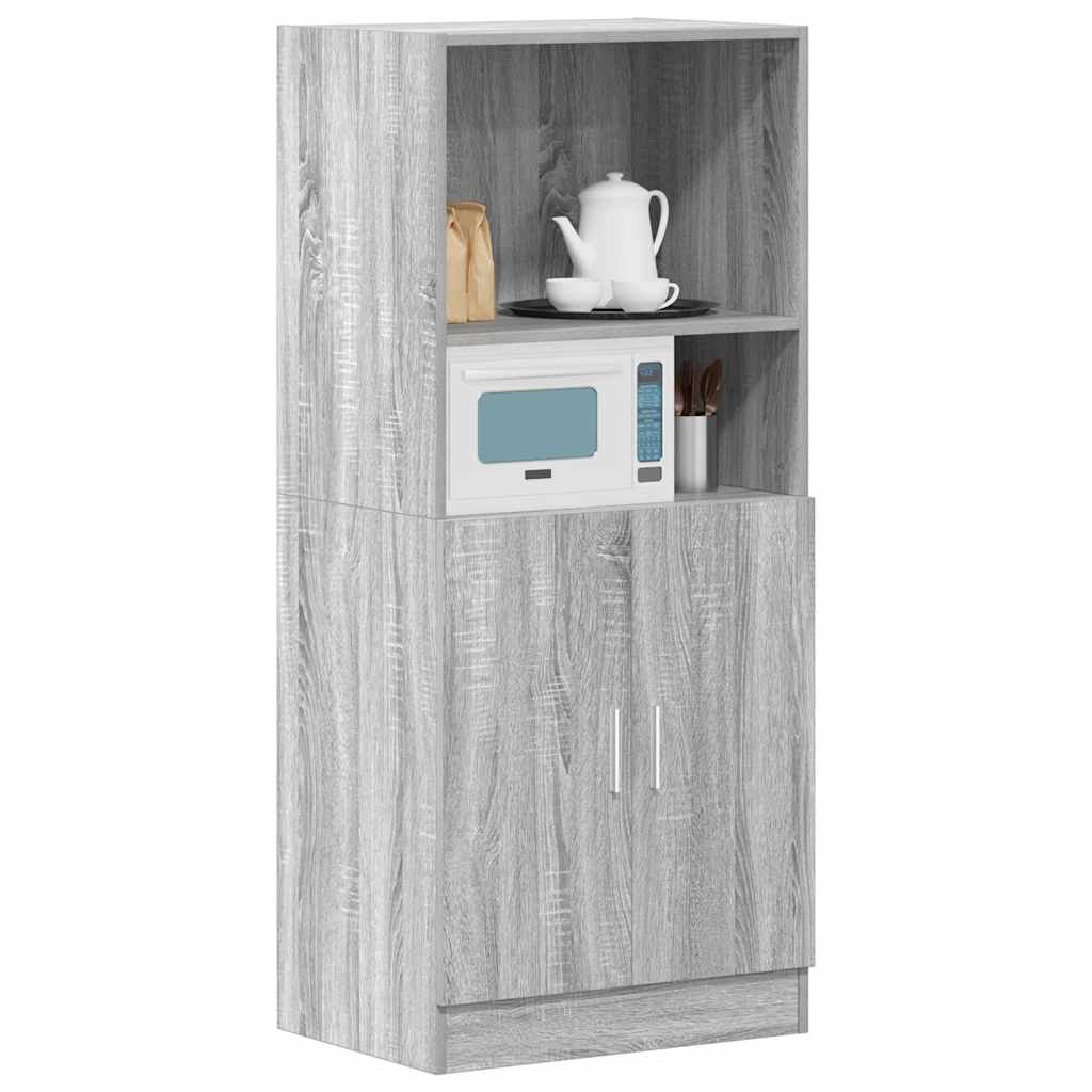 Kitchen Cabinet Grey Sonoma 57x41,5x131,5 cm Engineered Wood