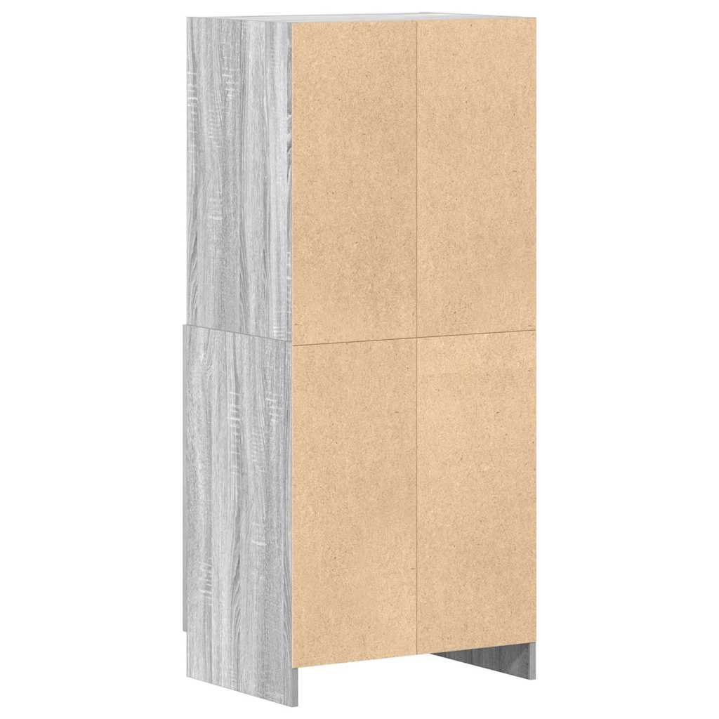 Kitchen Cabinet Grey Sonoma 57x41,5x131,5 cm Engineered Wood