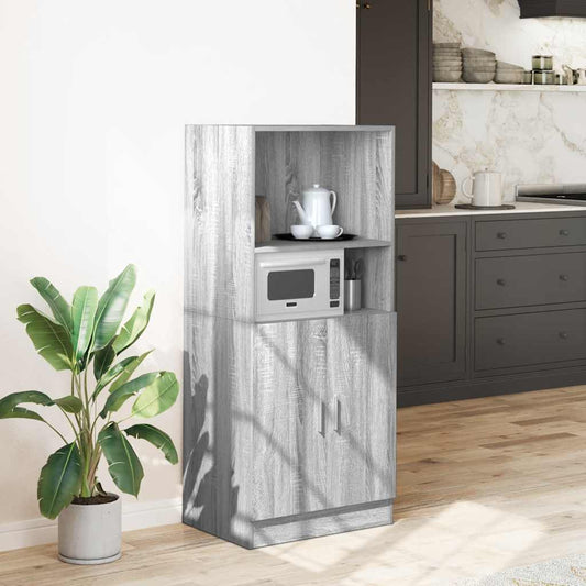 Kitchen Cabinet Grey Sonoma 57x41,5x131,5 cm Engineered Wood