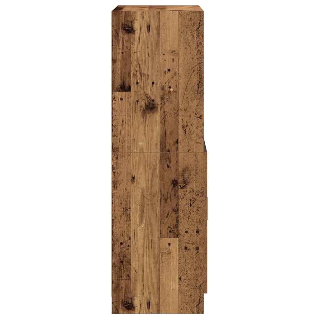 Kitchen Cabinet Old Wood 57x41,5x131,5 cm Engineered Wood