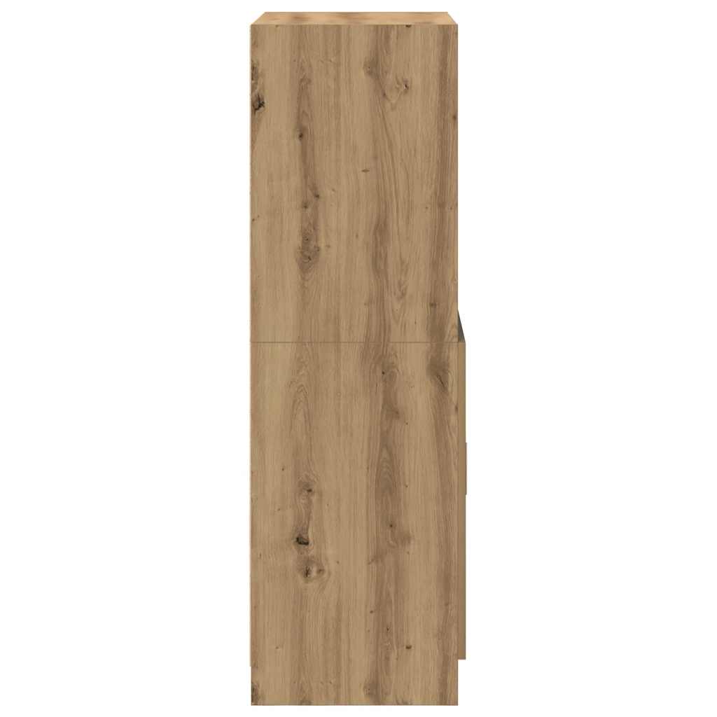 Kitchen Cabinet Artisan Oak 57x41.5x131.5 cm Engineered Wood