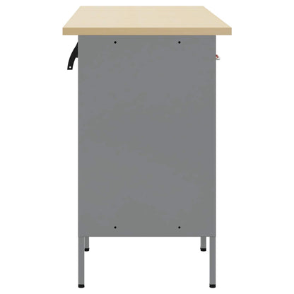 Work Cabinet with Drawer 3 pcs Red and Grey 150 x 55 x 85 cm